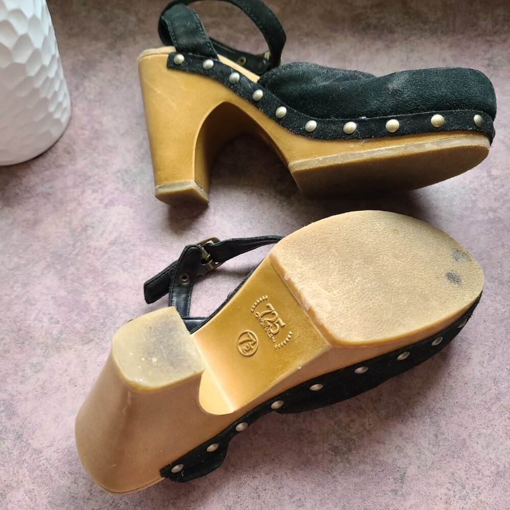 725 Originals Platform Clog Black with ankle wrap. sze 7.5 - Picture 4 of 7